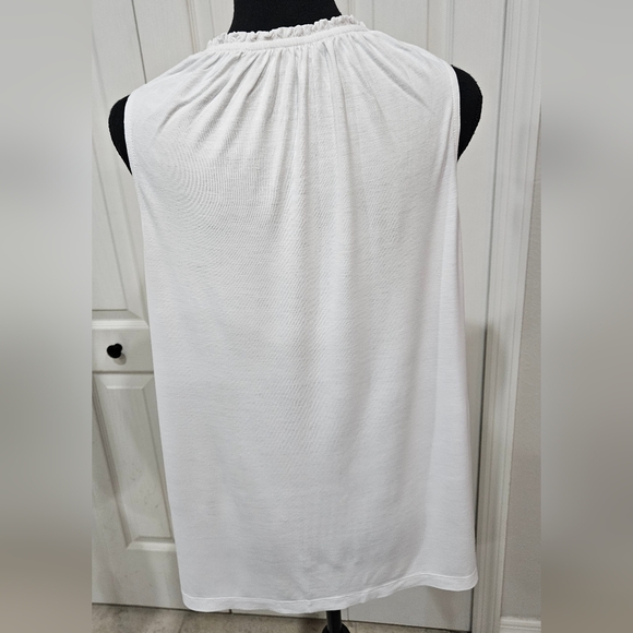 VERA WANG pleated blouse SZ M - Picture 2 of 9